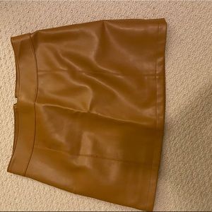 Faux Leather Skirt F21
